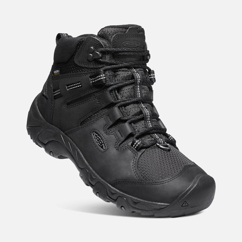 Botas de Seguridad Keen Mexico Negros - Hombre Steens Polar - DK4259031